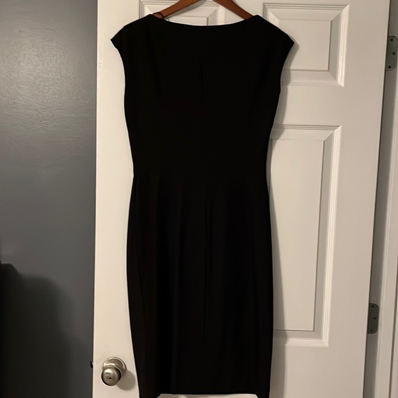 Suzi Chin little black dress size 10 super cute with cap sleeves - Picture 7 of 7
